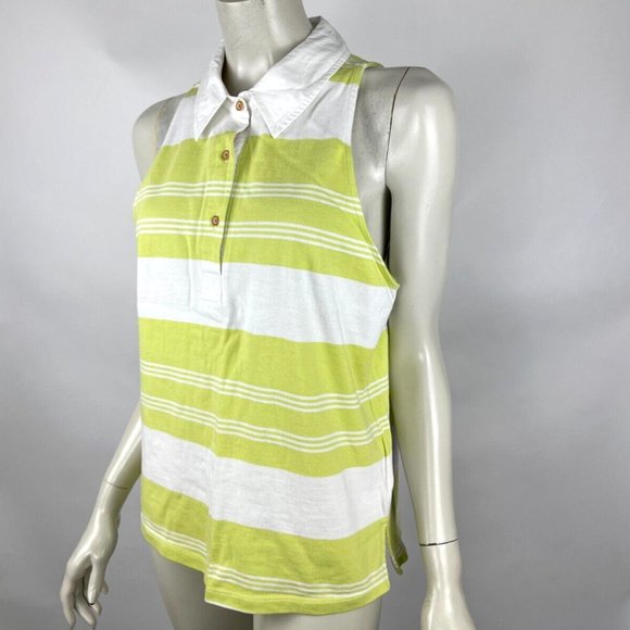 Anthropologie Maeve Maeve‎ Rigby Polo Tank Women L Collared Sleeveless Shirt - Picture 3 of 12